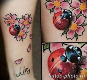фото идея тату божья коровка 22.12.2018 №182 - photo ladybug tattool- tattoo-photo.ru