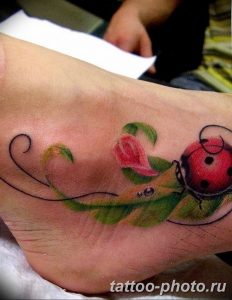 фото идея тату божья коровка 22.12.2018 №188 - photo ladybug tattool- tattoo-photo.ru