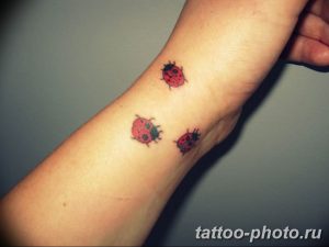 фото идея тату божья коровка 22.12.2018 №200 - photo ladybug tattool- tattoo-photo.ru