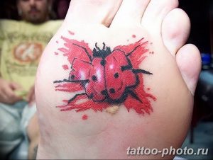 фото идея тату божья коровка 22.12.2018 №219 - photo ladybug tattool- tattoo-photo.ru