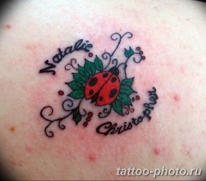 фото идея тату божья коровка 22.12.2018 №254 - photo ladybug tattool- tattoo-photo.ru