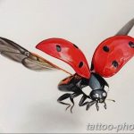 фото идея тату божья коровка 22.12.2018 №264 - photo ladybug tattool- tattoo-photo.ru