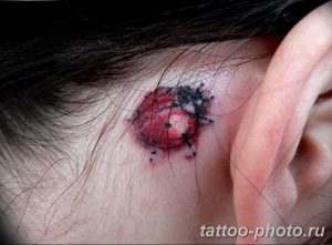 фото идея тату божья коровка 22.12.2018 №283 - photo ladybug tattool- tattoo-photo.ru