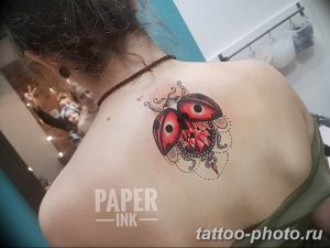 фото идея тату божья коровка 22.12.2018 №284 - photo ladybug tattool- tattoo-photo.ru