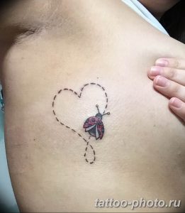 фото идея тату божья коровка 22.12.2018 №298 - photo ladybug tattool- tattoo-photo.ru