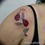 фото идея тату божья коровка 22.12.2018 №301 - photo ladybug tattool- tattoo-photo.ru
