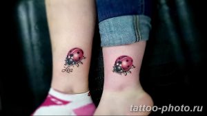 фото идея тату божья коровка 22.12.2018 №307 - photo ladybug tattool- tattoo-photo.ru