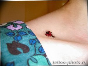 фото идея тату божья коровка 22.12.2018 №316 - photo ladybug tattool- tattoo-photo.ru