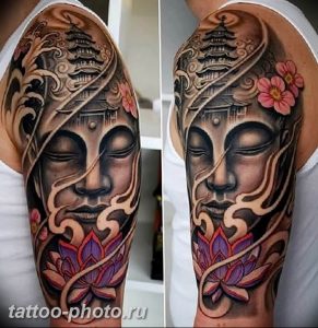фото рисунка тату буддийские 30.11.2018 №023 - Buddhist tattoo picture - tattoo-photo.ru