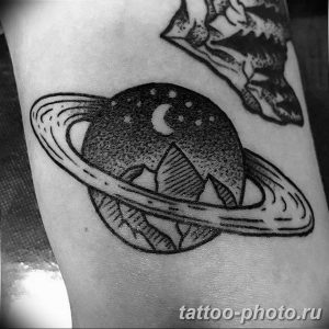 фото тату Сатурн 18.12.2018 №024 - tattoo photo saturn - tattoo-photo.ru
