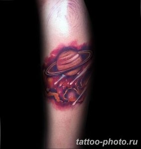фото тату Сатурн 18.12.2018 №026 - tattoo photo saturn - tattoo-photo.ru