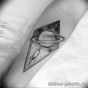 фото тату Сатурн 18.12.2018 №035 - tattoo photo saturn - tattoo-photo.ru