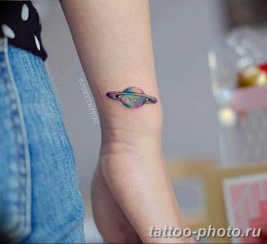 фото тату Сатурн 18.12.2018 №039 - tattoo photo saturn - tattoo-photo.ru