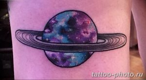 фото тату Сатурн 18.12.2018 №062 - tattoo photo saturn - tattoo-photo.ru