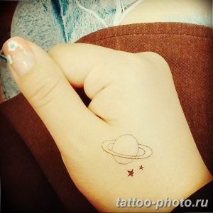 фото тату Сатурн 18.12.2018 №070 - tattoo photo saturn - tattoo-photo.ru