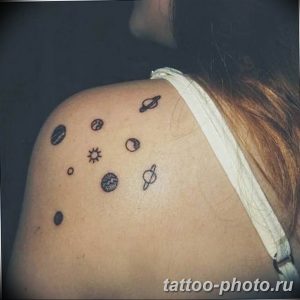 фото тату Сатурн 18.12.2018 №071 - tattoo photo saturn - tattoo-photo.ru