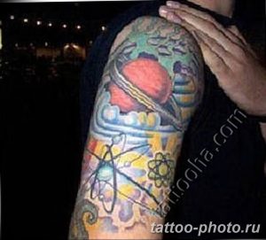 фото тату Сатурн 18.12.2018 №080 - tattoo photo saturn - tattoo-photo.ru