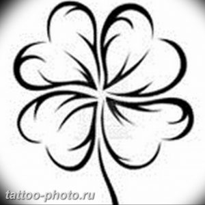 фото тату клевер четырехлистный 24.12.2018 №006 - four leaf clover tattoo - tattoo-photo.ru
