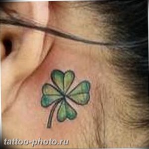 фото тату клевер четырехлистный 24.12.2018 №008 - four leaf clover tattoo - tattoo-photo.ru