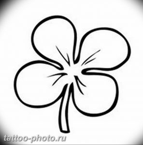 фото тату клевер четырехлистный 24.12.2018 №010 - four leaf clover tattoo - tattoo-photo.ru