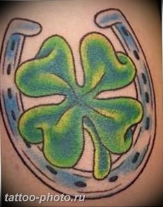 фото тату клевер четырехлистный 24.12.2018 №016 - four leaf clover tattoo - tattoo-photo.ru