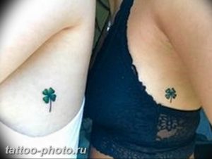 фото тату клевер четырехлистный 24.12.2018 №017 - four leaf clover tattoo - tattoo-photo.ru
