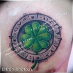 фото тату клевер четырехлистный 24.12.2018 №018 - four leaf clover tattoo - tattoo-photo.ru