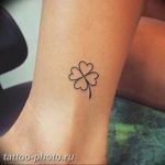 фото тату клевер четырехлистный 24.12.2018 №025 - four leaf clover tattoo - tattoo-photo.ru
