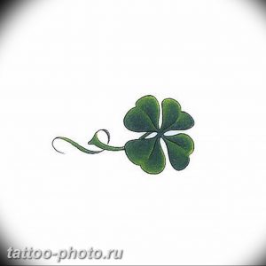 фото тату клевер четырехлистный 24.12.2018 №031 - four leaf clover tattoo - tattoo-photo.ru