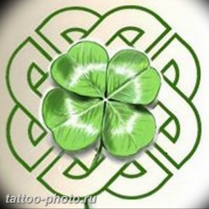 фото тату клевер четырехлистный 24.12.2018 №039 - four leaf clover tattoo - tattoo-photo.ru