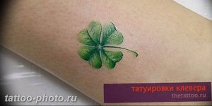 фото тату клевер четырехлистный 24.12.2018 №055 - four leaf clover tattoo - tattoo-photo.ru