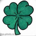 фото тату клевер четырехлистный 24.12.2018 №056 - four leaf clover tattoo - tattoo-photo.ru