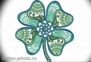 фото тату клевер четырехлистный 24.12.2018 №058 - four leaf clover tattoo - tattoo-photo.ru