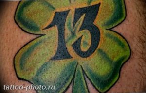 фото тату клевер четырехлистный 24.12.2018 №072 - four leaf clover tattoo - tattoo-photo.ru