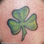 фото тату клевер четырехлистный 24.12.2018 №073 - four leaf clover tattoo - tattoo-photo.ru