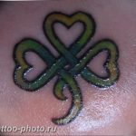 фото тату клевер четырехлистный 24.12.2018 №082 - four leaf clover tattoo - tattoo-photo.ru