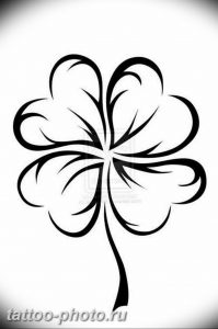 фото тату клевер четырехлистный 24.12.2018 №102 - four leaf clover tattoo - tattoo-photo.ru