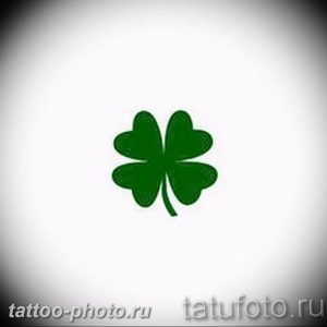 фото тату клевер четырехлистный 24.12.2018 №104 - four leaf clover tattoo - tattoo-photo.ru