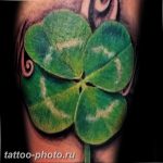 фото тату клевер четырехлистный 24.12.2018 №117 - four leaf clover tattoo - tattoo-photo.ru