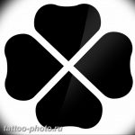 фото тату клевер четырехлистный 24.12.2018 №119 - four leaf clover tattoo - tattoo-photo.ru