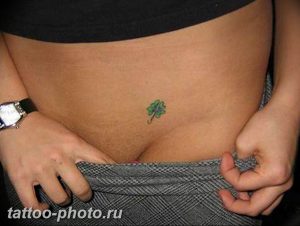 фото тату клевер четырехлистный 24.12.2018 №123 - four leaf clover tattoo - tattoo-photo.ru