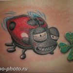 фото тату клевер четырехлистный 24.12.2018 №136 - four leaf clover tattoo - tattoo-photo.ru