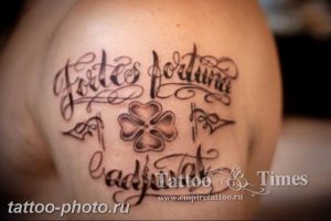 фото тату клевер четырехлистный 24.12.2018 №138 - four leaf clover tattoo - tattoo-photo.ru