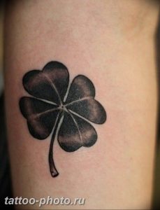 фото тату клевер четырехлистный 24.12.2018 №141 - four leaf clover tattoo - tattoo-photo.ru
