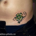 фото тату клевер четырехлистный 24.12.2018 №155 - four leaf clover tattoo - tattoo-photo.ru