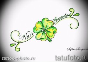 фото тату клевер четырехлистный 24.12.2018 №158 - four leaf clover tattoo - tattoo-photo.ru