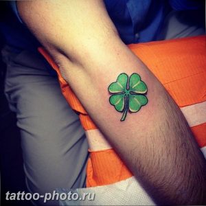 фото тату клевер четырехлистный 24.12.2018 №163 - four leaf clover tattoo - tattoo-photo.ru