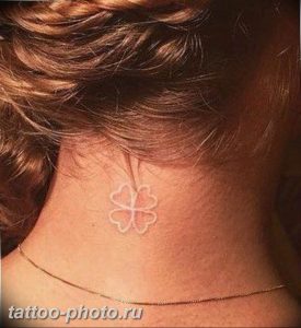 фото тату клевер четырехлистный 24.12.2018 №175 - four leaf clover tattoo - tattoo-photo.ru