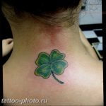 фото тату клевер четырехлистный 24.12.2018 №177 - four leaf clover tattoo - tattoo-photo.ru