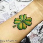 фото тату клевер четырехлистный 24.12.2018 №179 - four leaf clover tattoo - tattoo-photo.ru